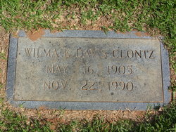 Davis Clontz, Wilma Kizzie (1905-1990)